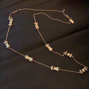 Kate Spade gold bow necklace
